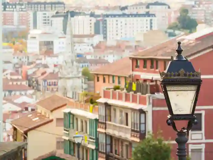 Utsikt över hustaken i Bilbao