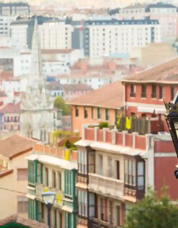 Utsikt över hustaken i Bilbao