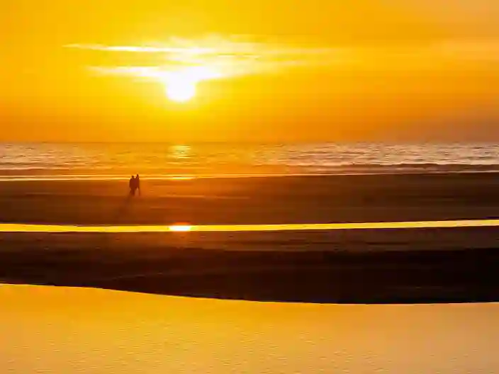 Solnedgang ved Costa de la Luz