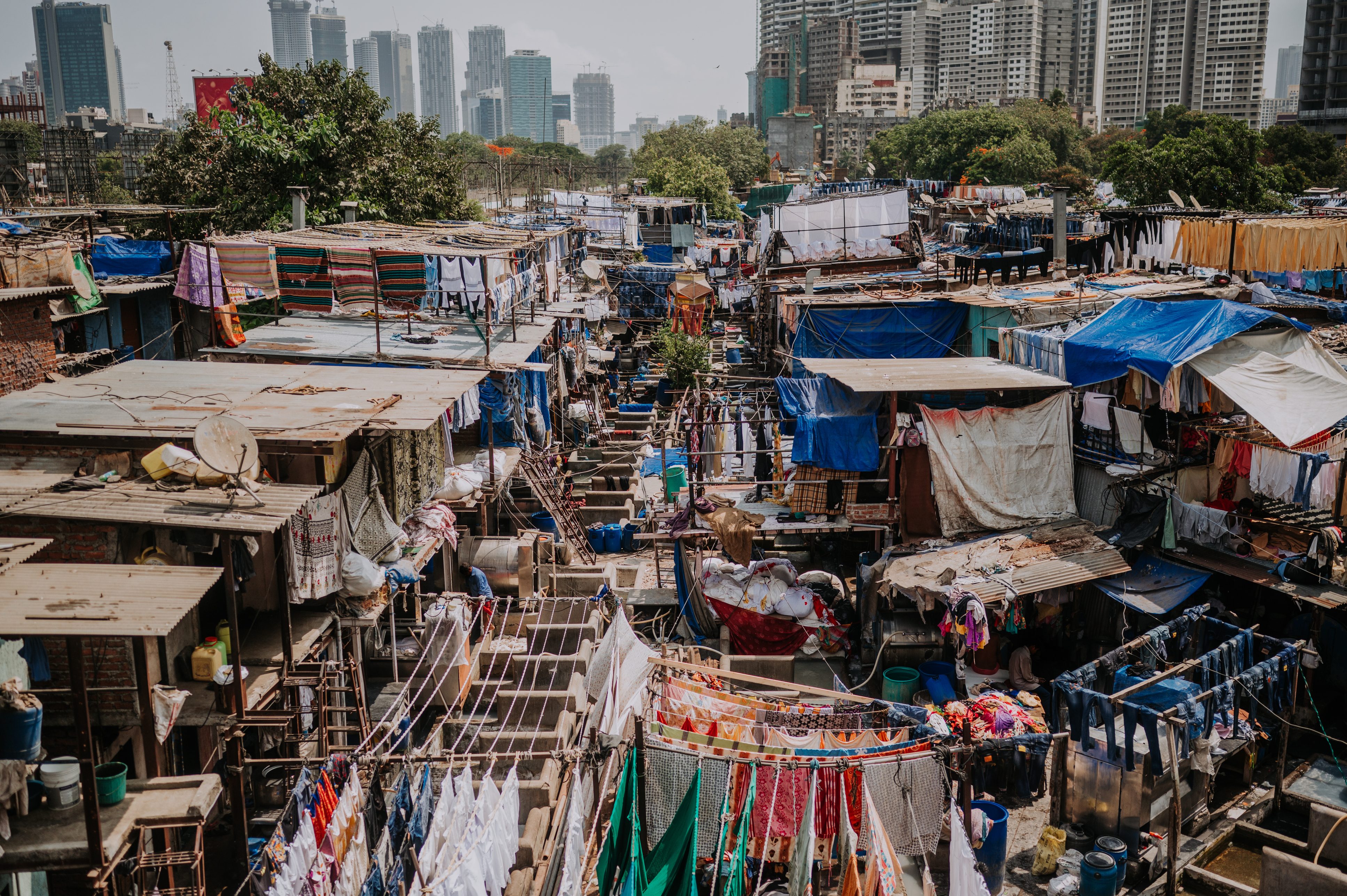 Slumstrøkene i Mumbai
