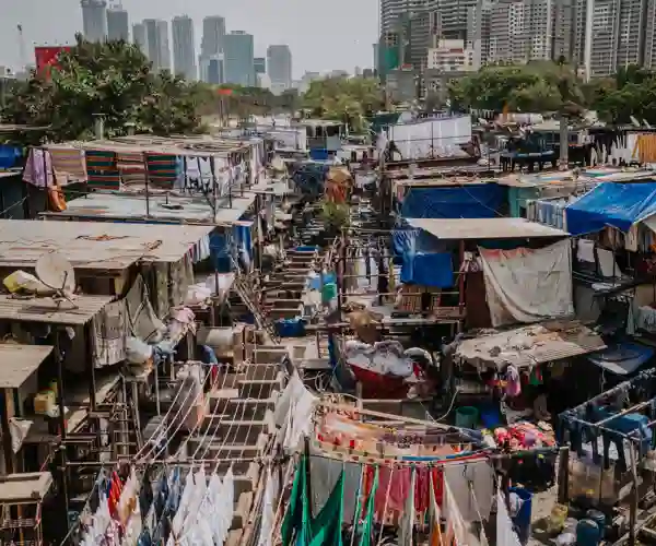 Slumstrøkene i Mumbai