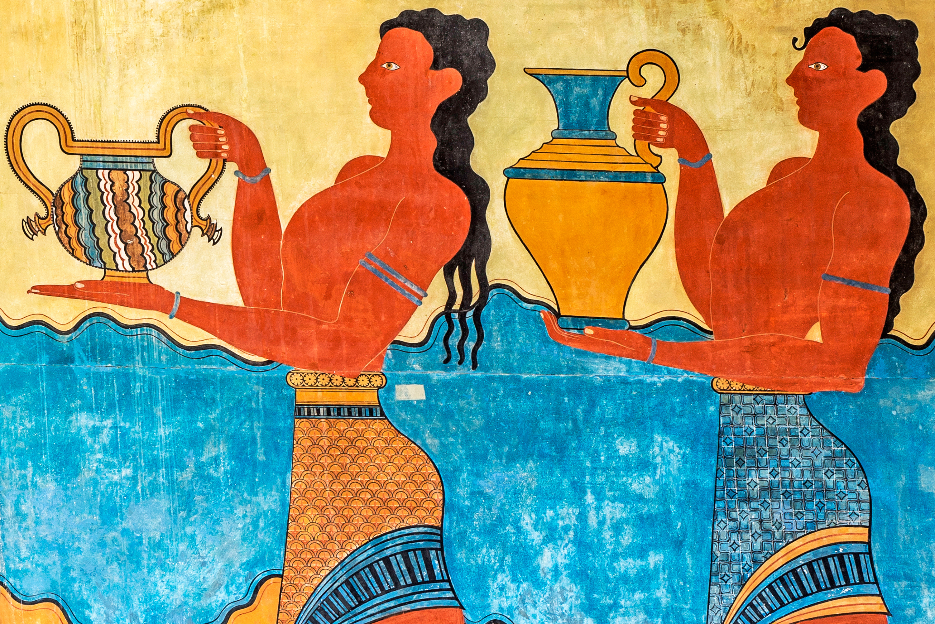 Freskomalerier, Knossos
