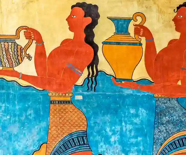 Freskomalerier, Knossos