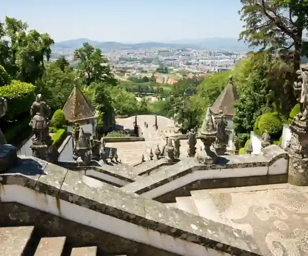 Trappen ved pilegrimskirken Bom Jesus do Monte i Braga