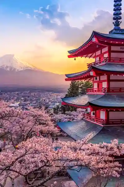 Udsigt til Mount Fuji