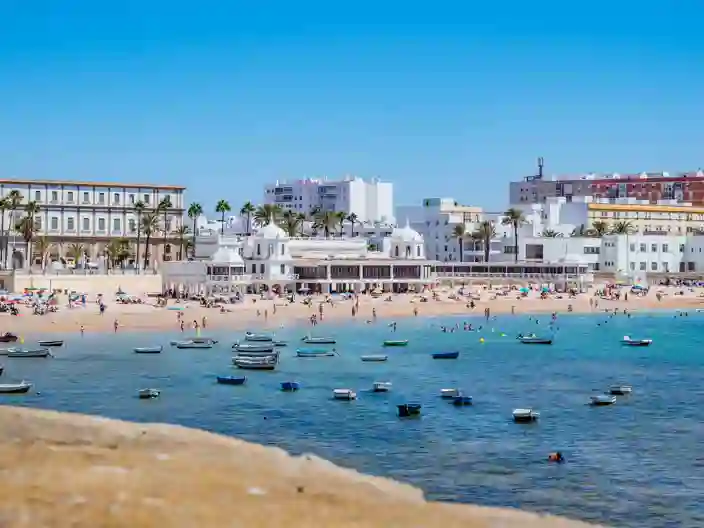 La Caleta-stranden i Cádiz