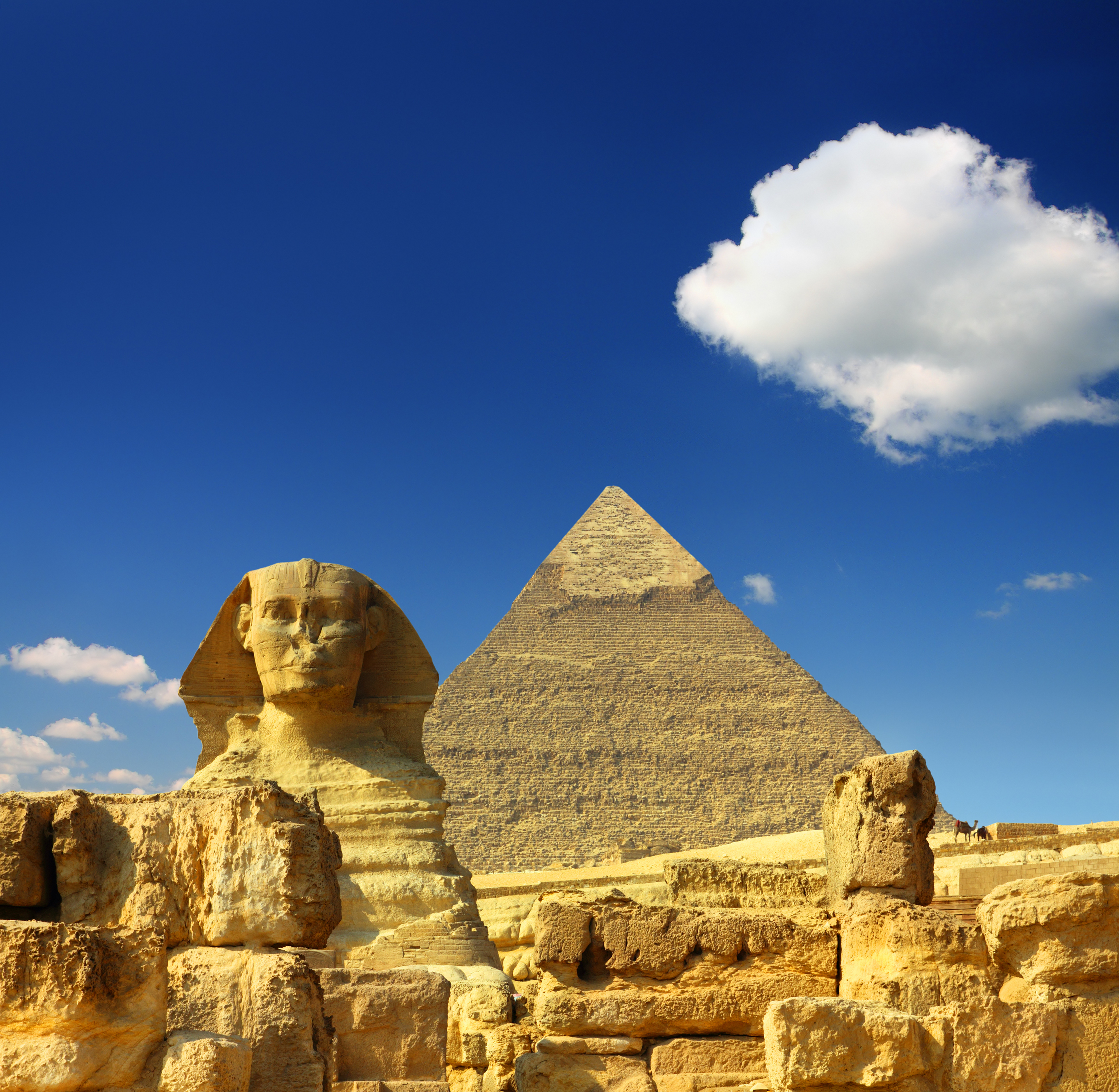 Sfinxen och pyramiderna i Giza