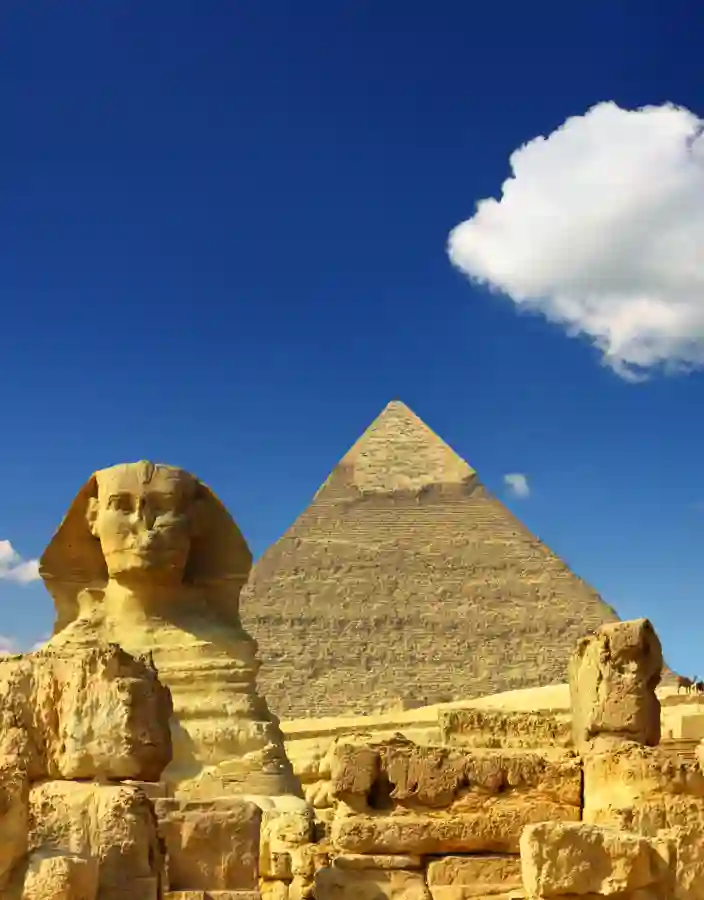 Sfinxen och pyramiderna i Giza