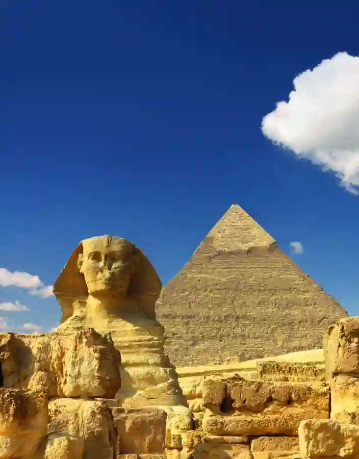 Sfinxen och pyramiderna i Giza