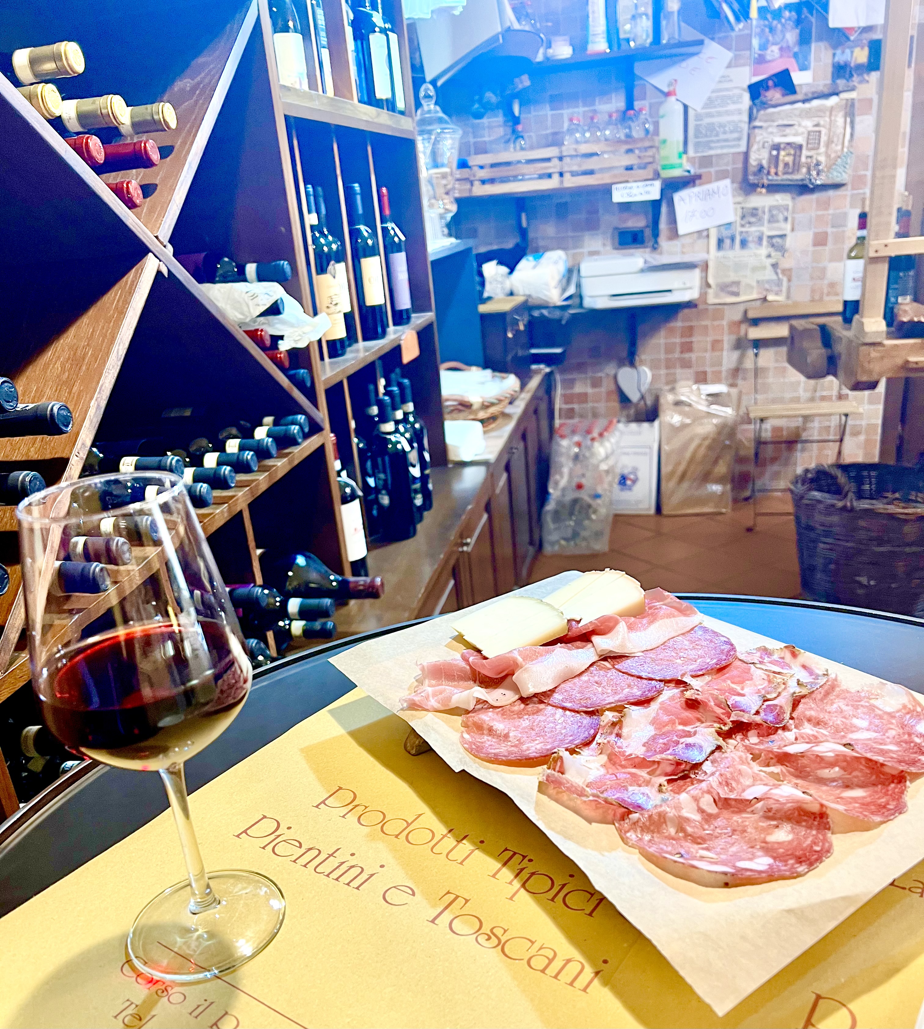 Vinbar i Pienza