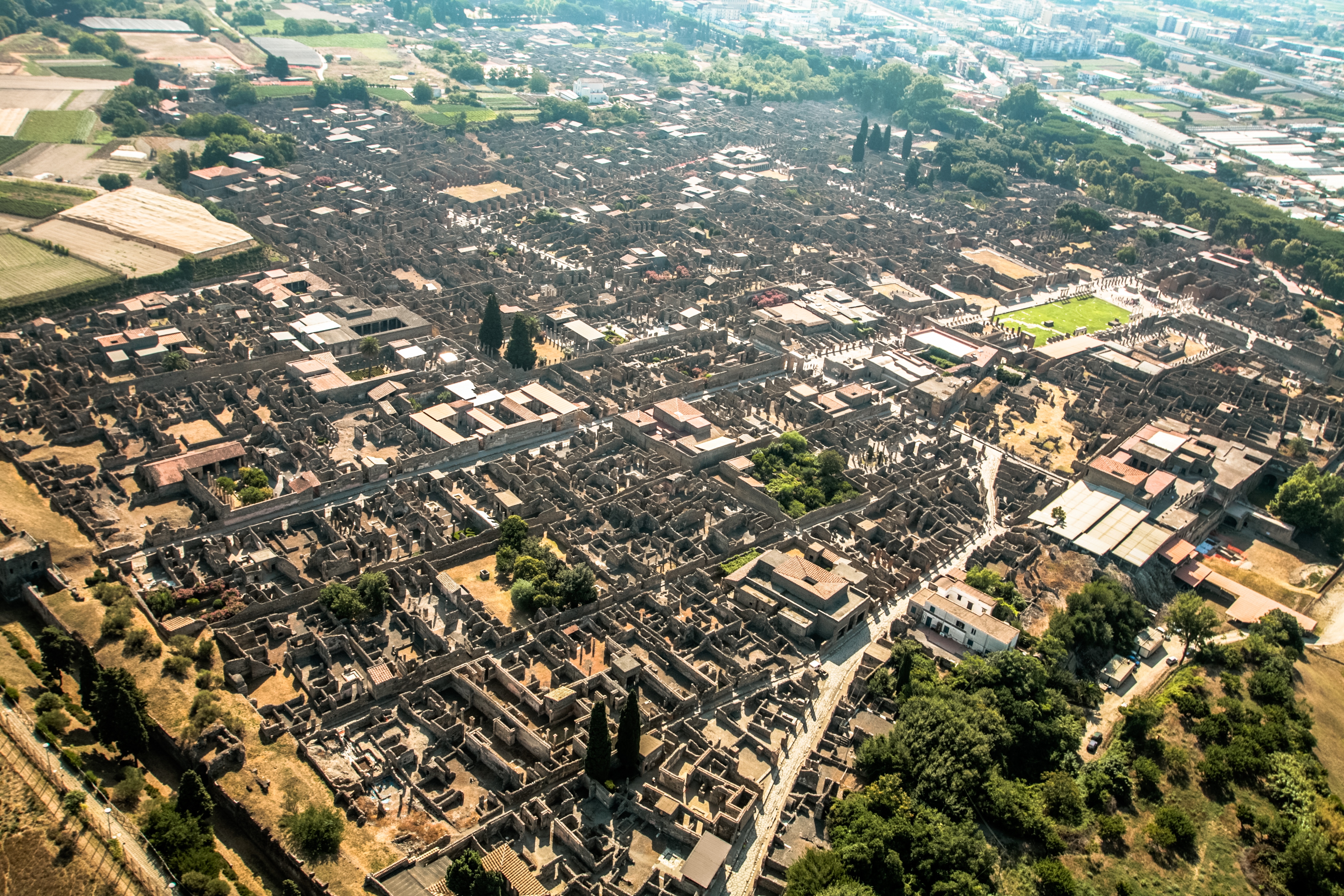 Panoramabillede af Pompeji