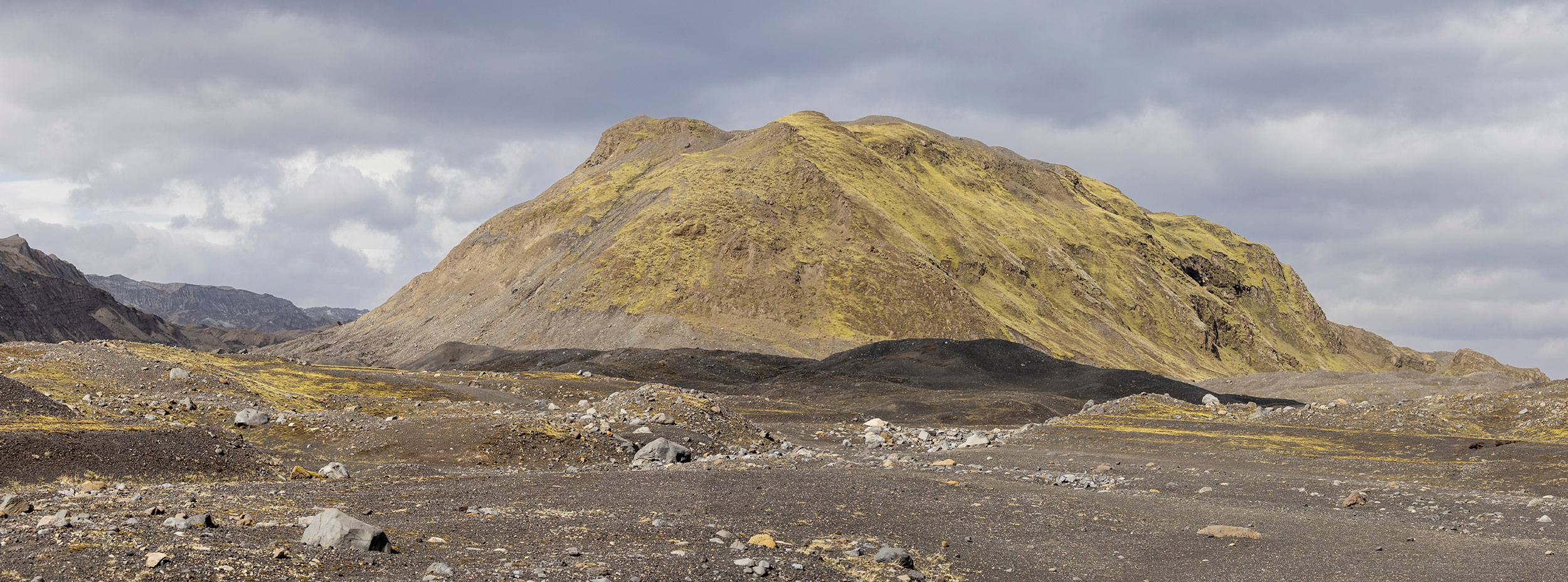 Vulkanske bjerge på Island