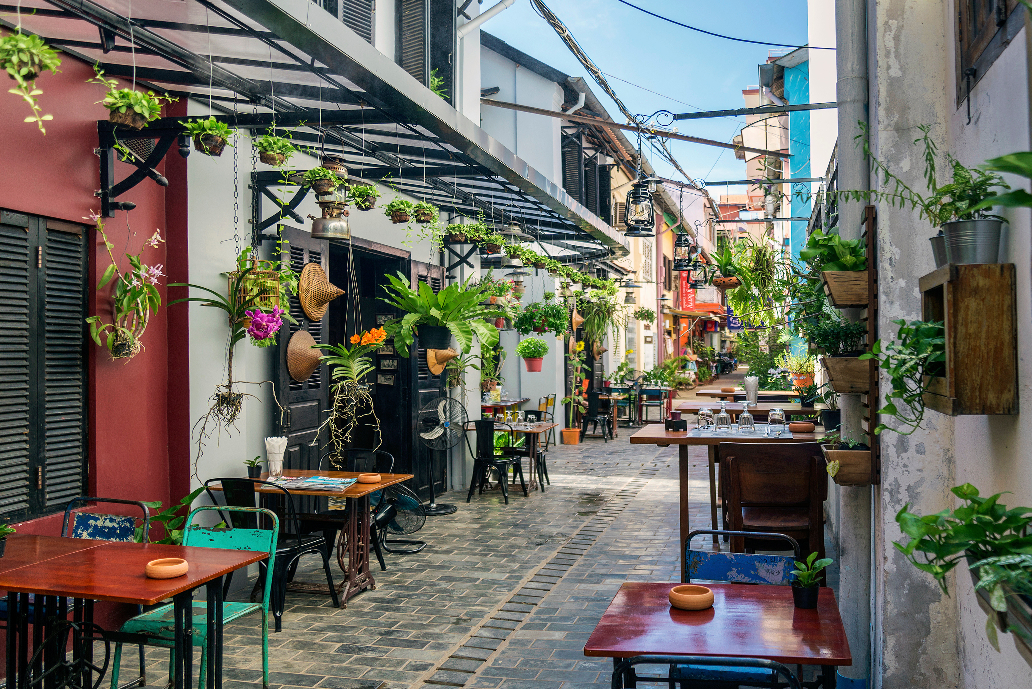 Siem Reaps små hyggelige gader