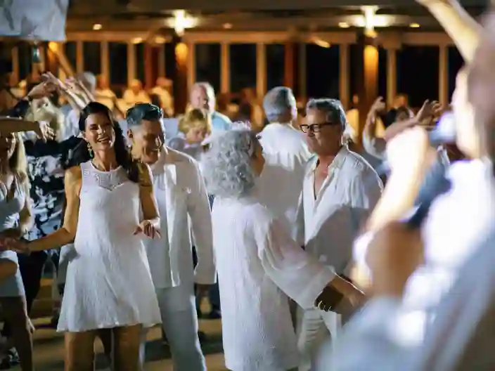 Dansande under White night