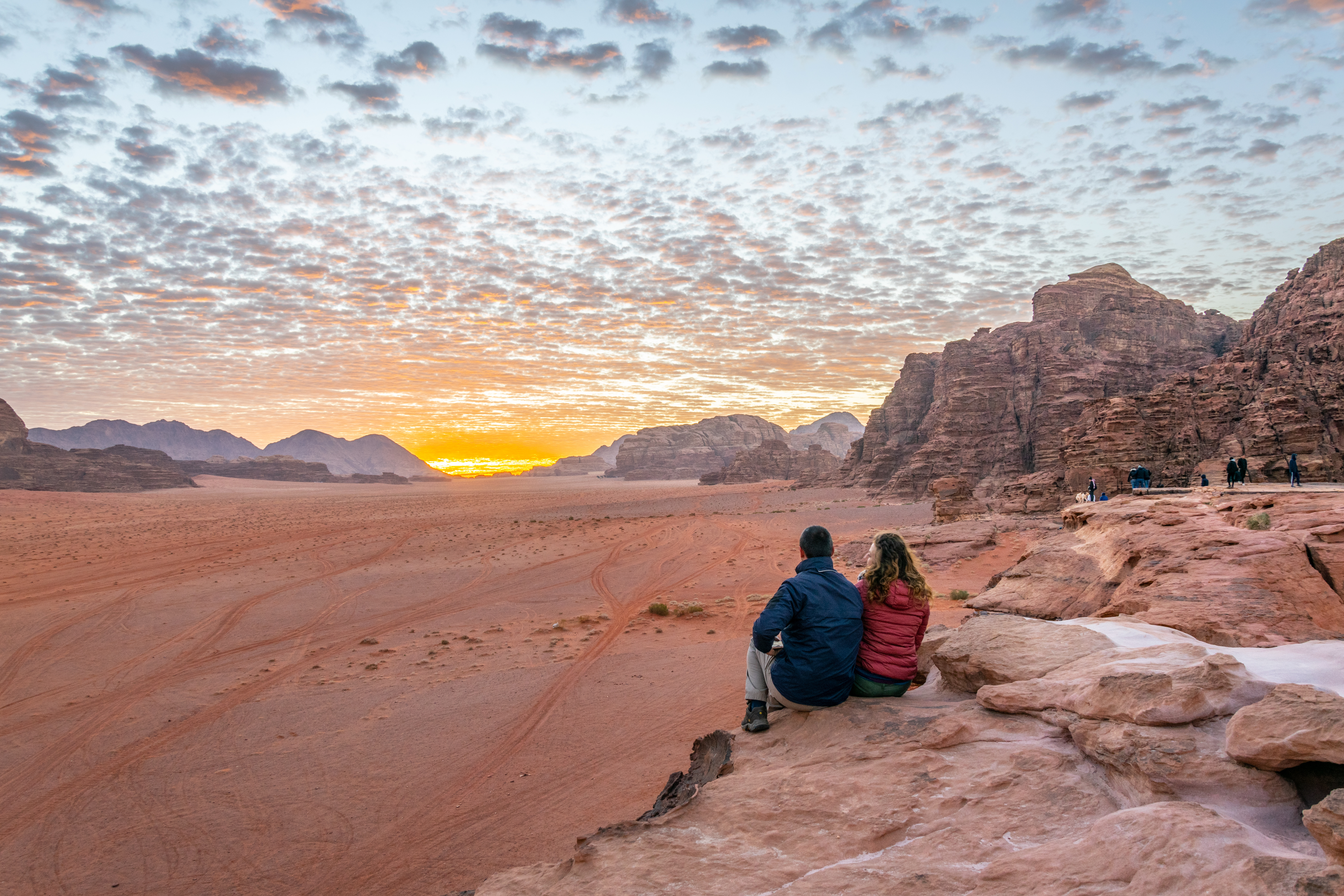 Soloppgang i Wadi Rum