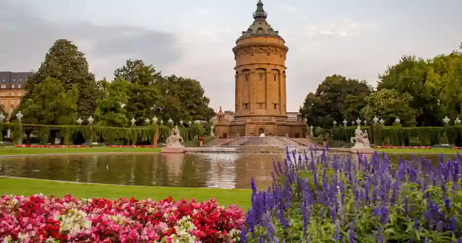 Vattentorn i Mannheim