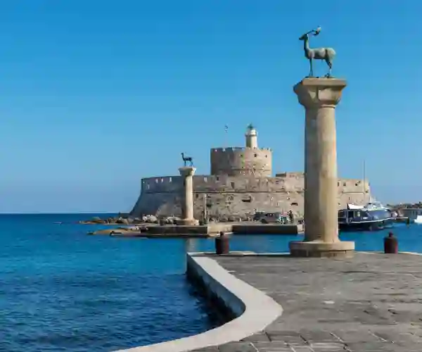 Hjortestatuen på Rhodos