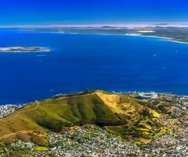 Robben Island og Cape Town