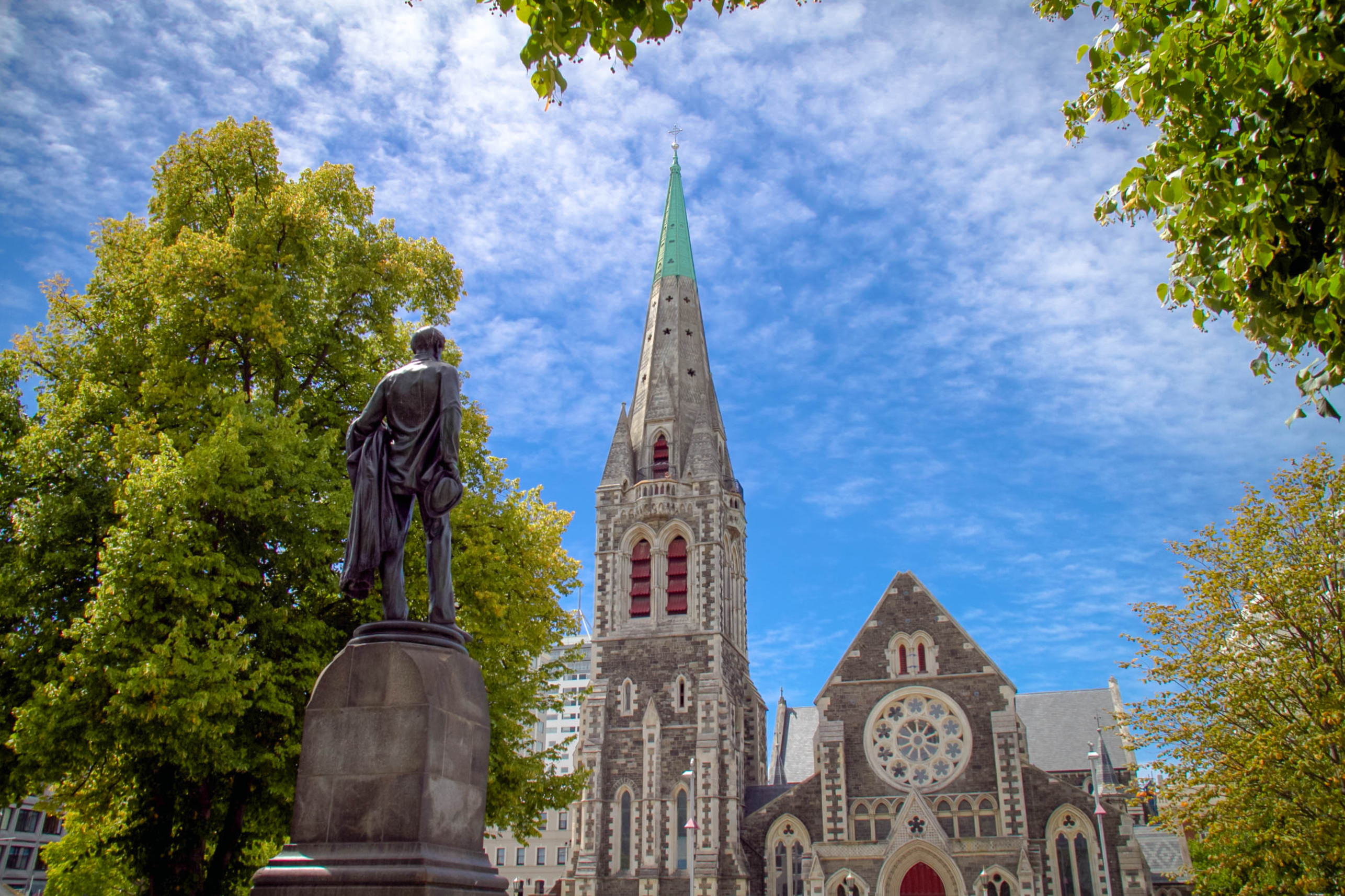 Katedral i Christchurch Nya Zeeland
