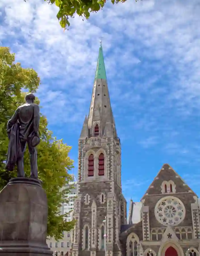 Katedral i Christchurch Nya Zeeland