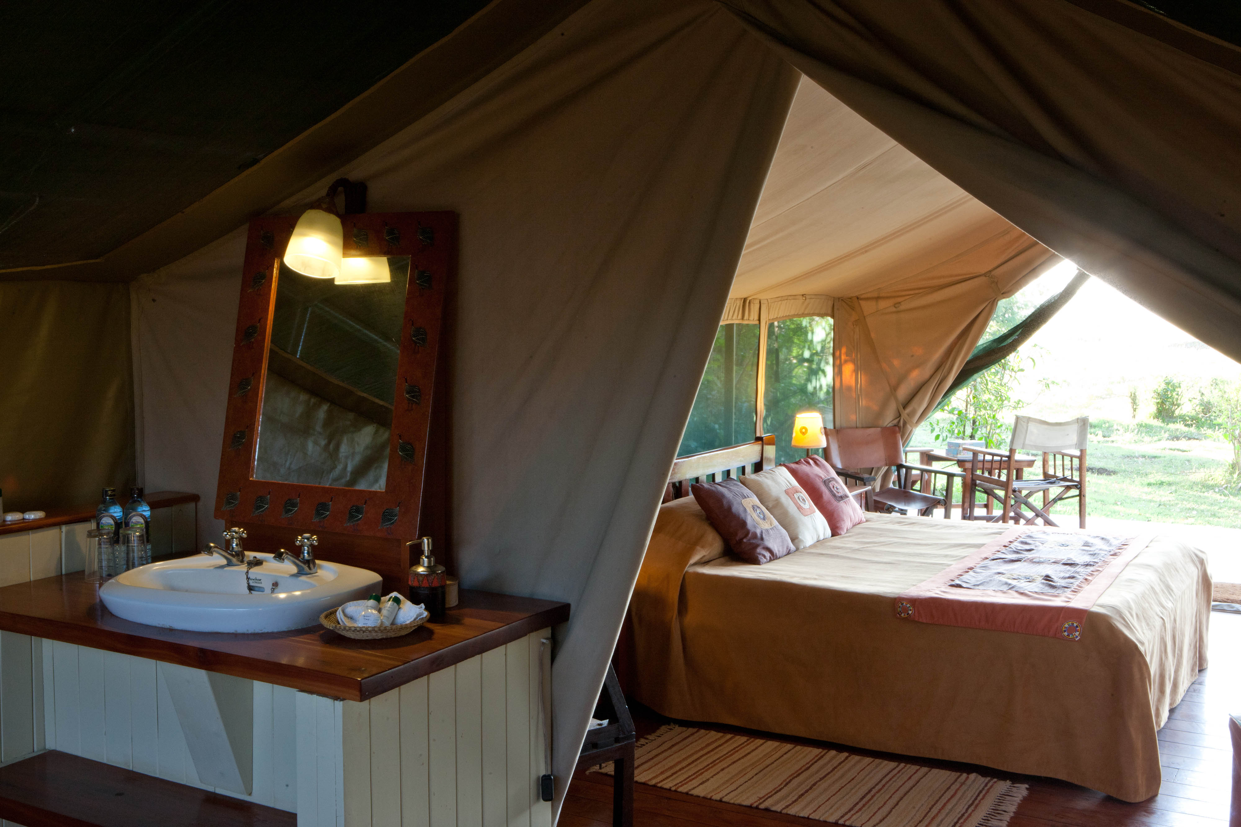Safaritält på Governors’ Camp