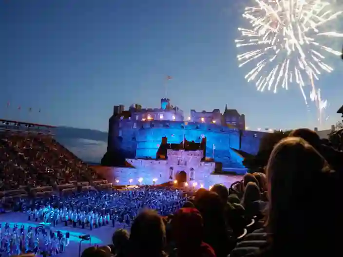 Edinburgh Castle som den store scene