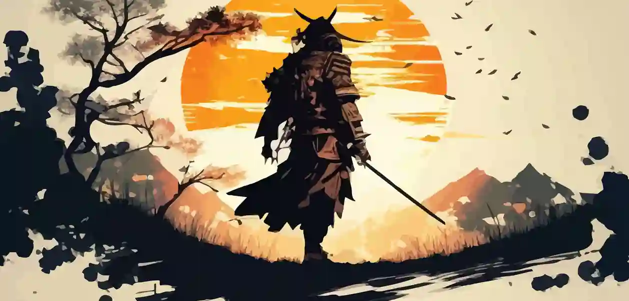 Samurai mod solnedgangen