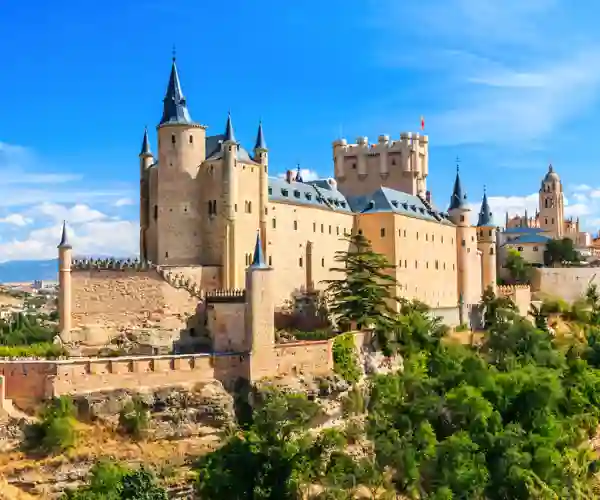 Middelalderborgen Alcázar i Segovia