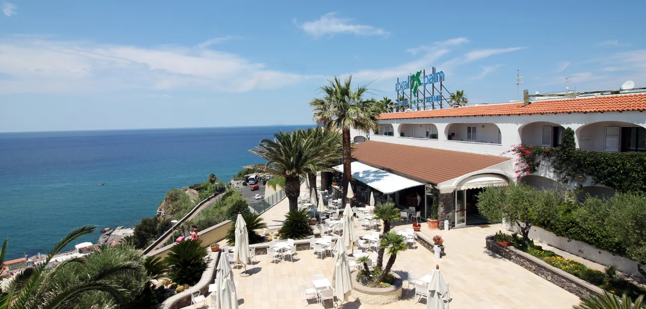 Terrassen på hotellet