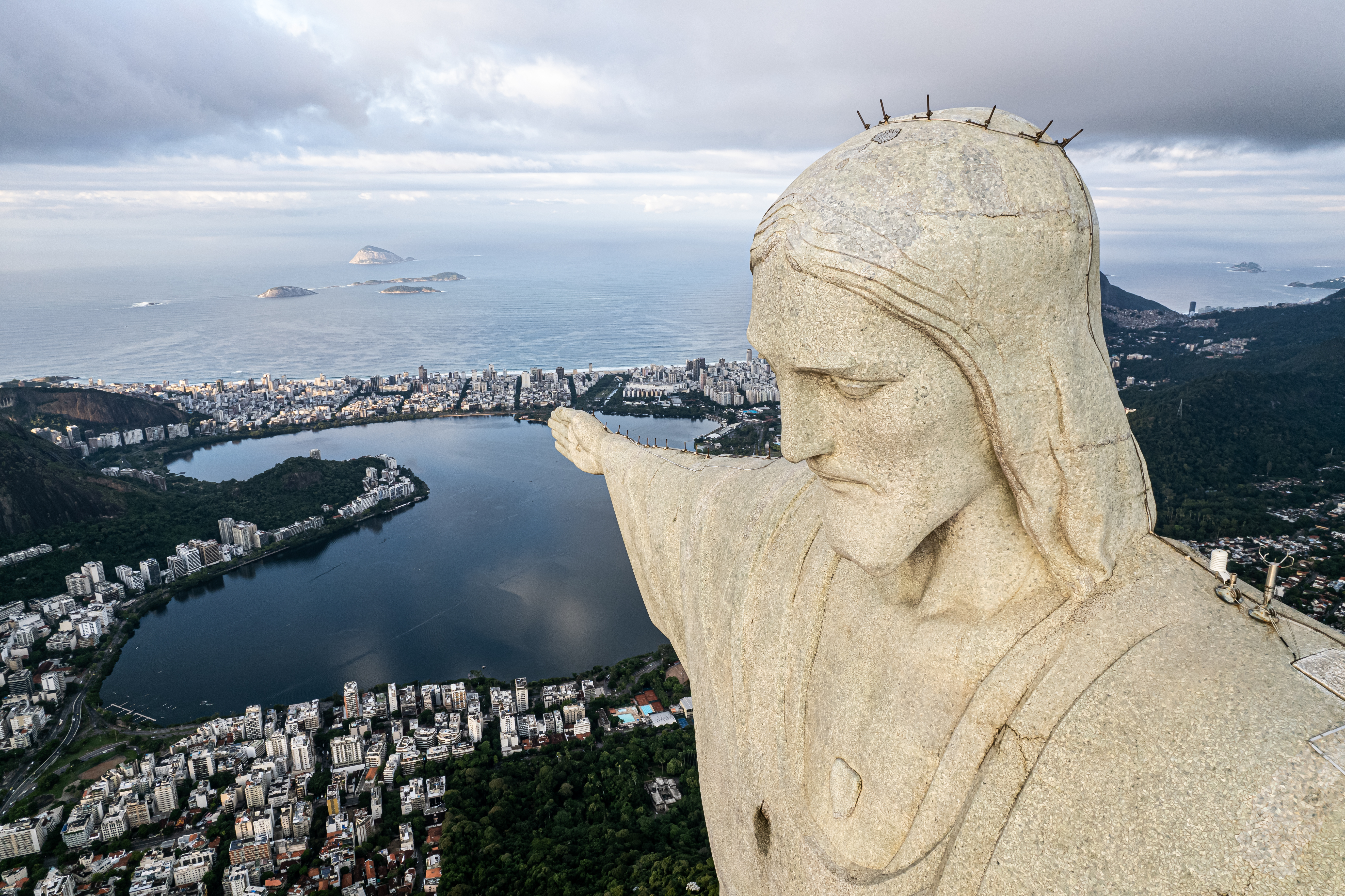Statue Af Jesus Kristus I Rio De Janeiro