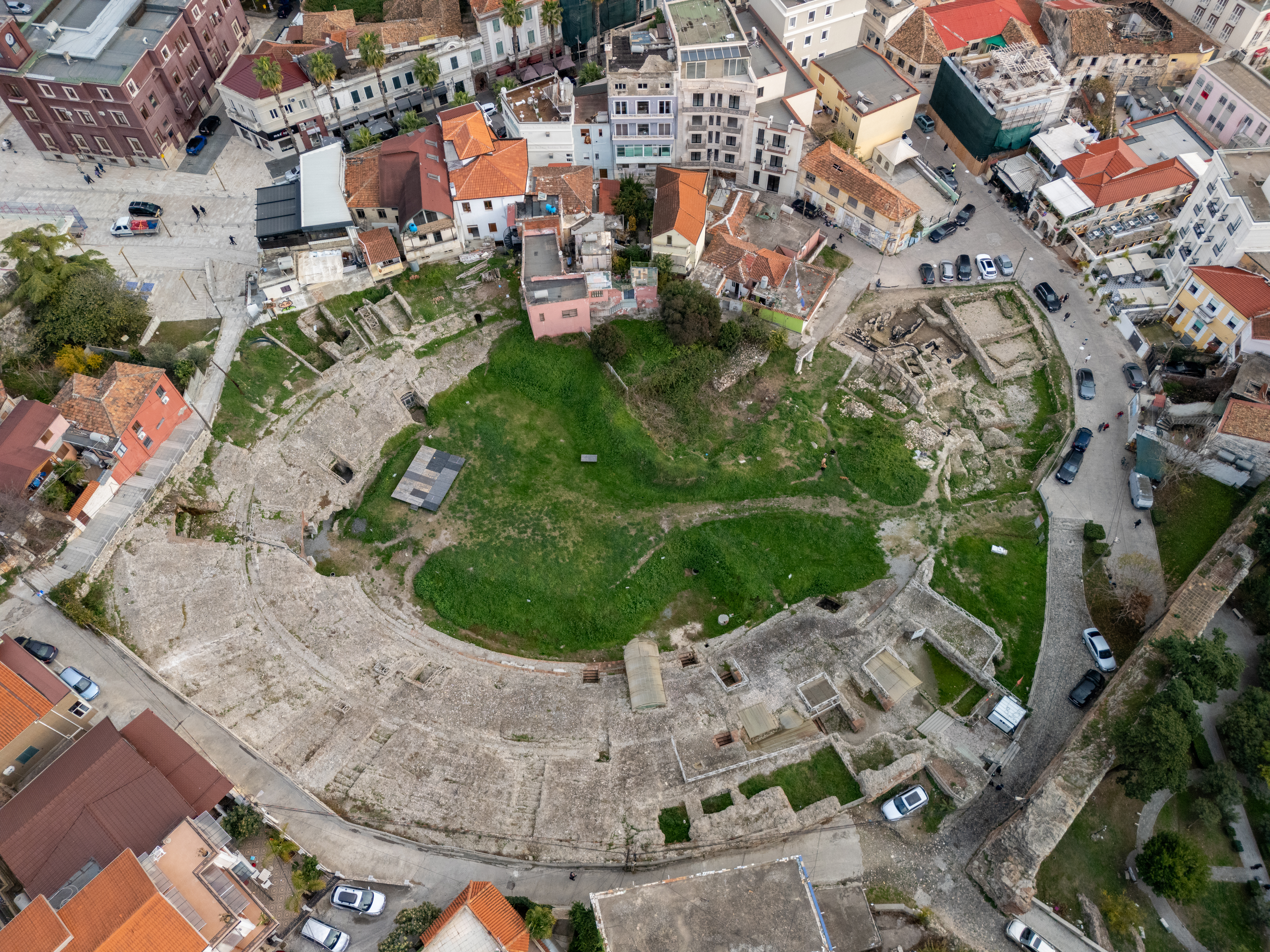 Et romersk amfiteater i Durrës