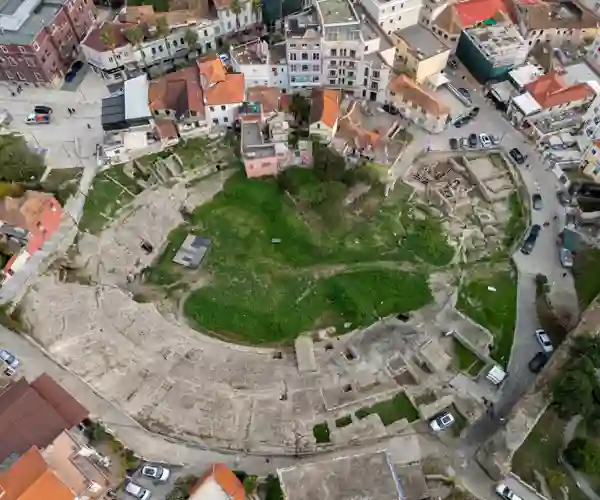 Et romersk amfiteater i Durrës
