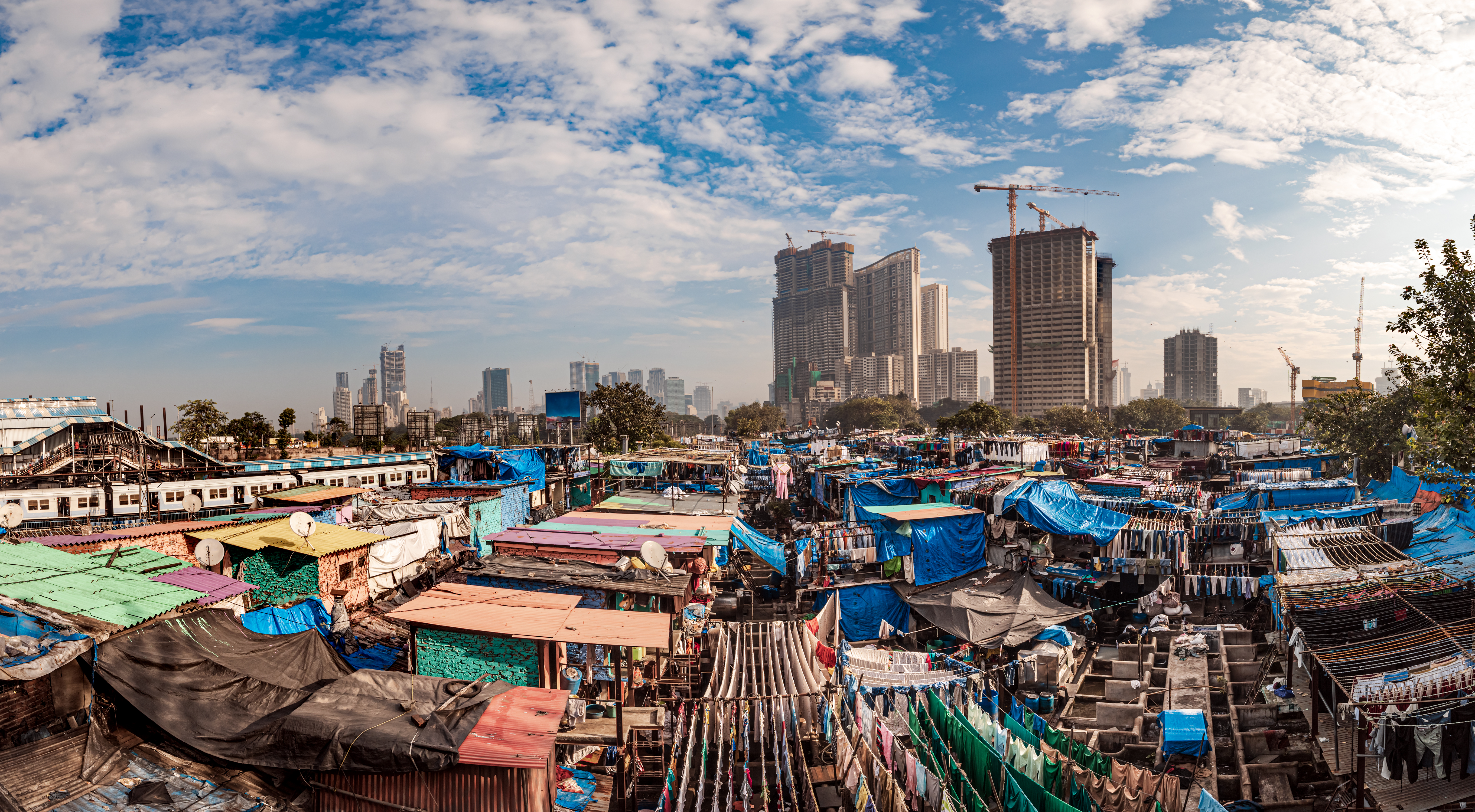 Slumstrøkene i Mumbai