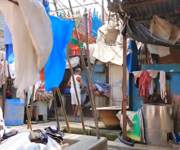 Slumstrøkene i Mumbai