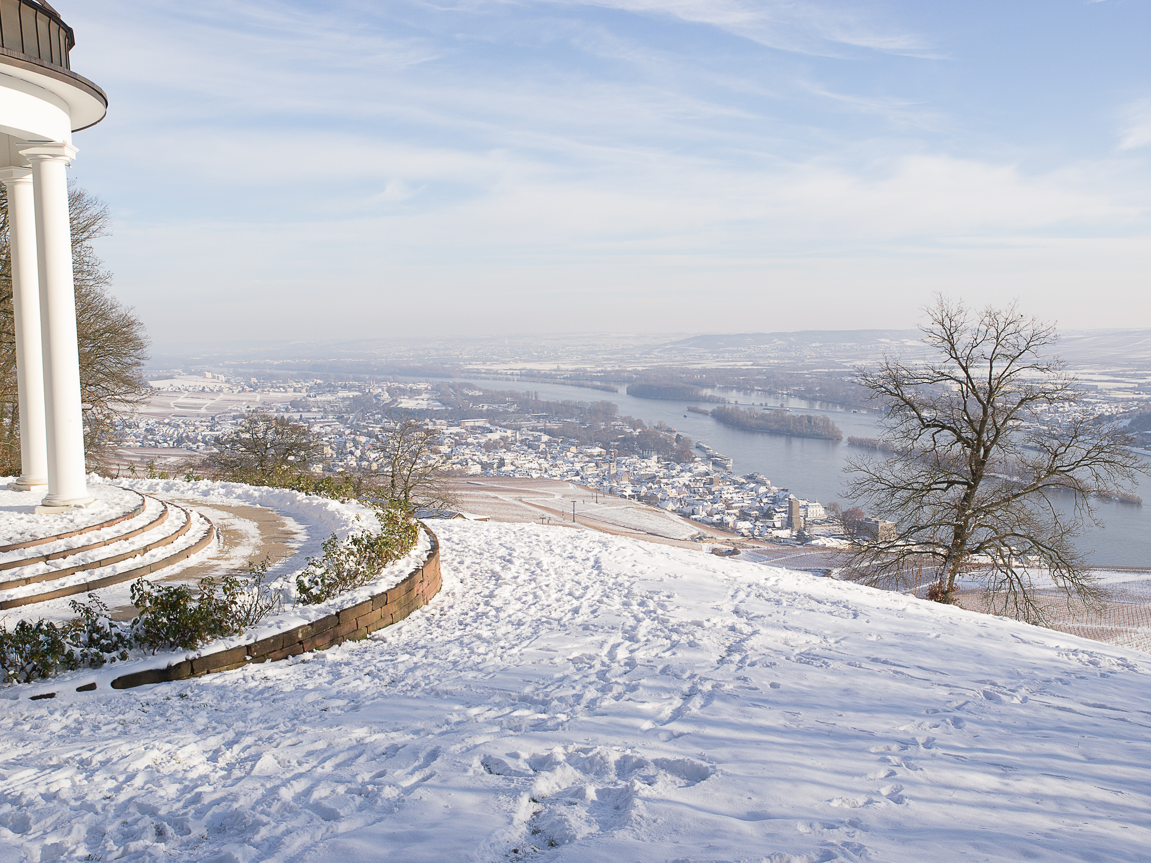 Vinter i Rüdesheim