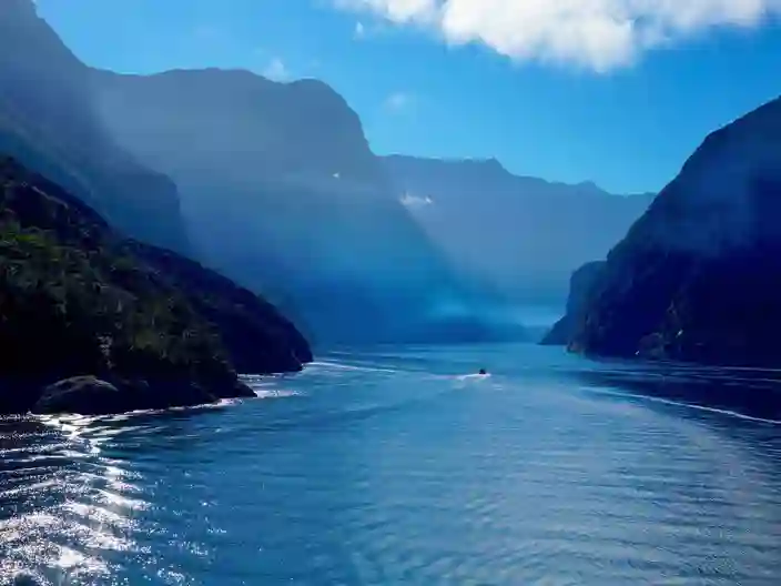 Morgenstemning på Milford Sound