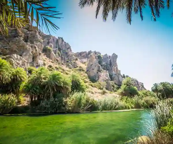 Fantastisk natur ved Kourtaliotis-kløften
