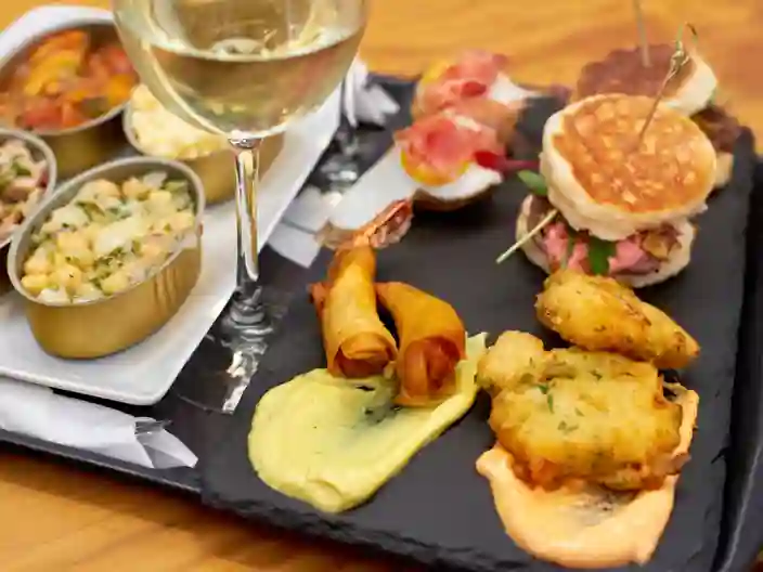 Portugisiske snacks og Vinho Verde
