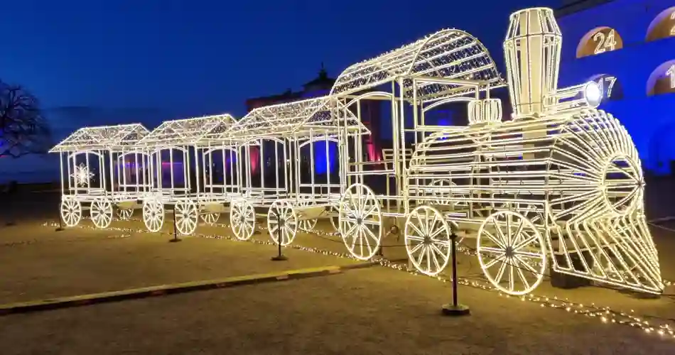 Christmas Garden på festningen i Koblenz