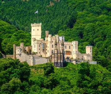 Stolzenfels slott i Rhindalen