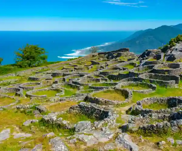 Castro de Santa Trega, det antikke keltiske område nær A Guarda i Spanien