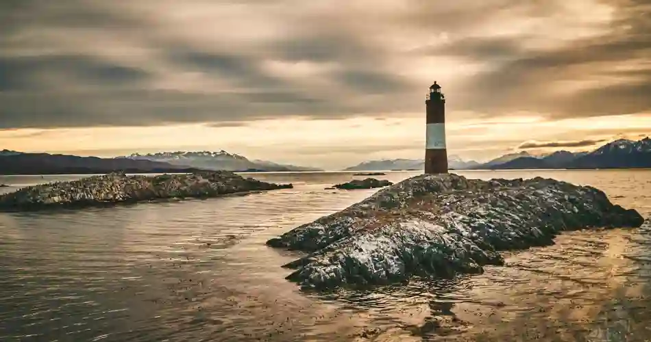 Fyr i Beaglekanalen i Eldslandet