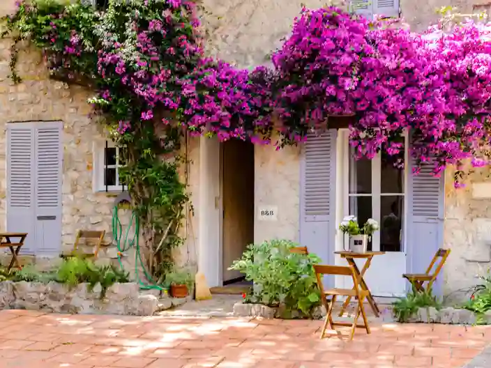 Smuk facade i det gamle Antibes