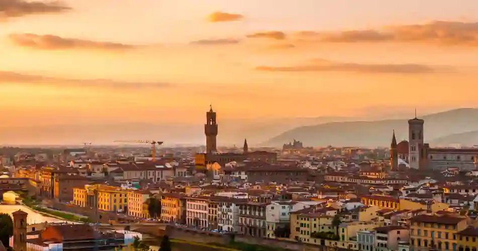 Solnedgang over Firenze