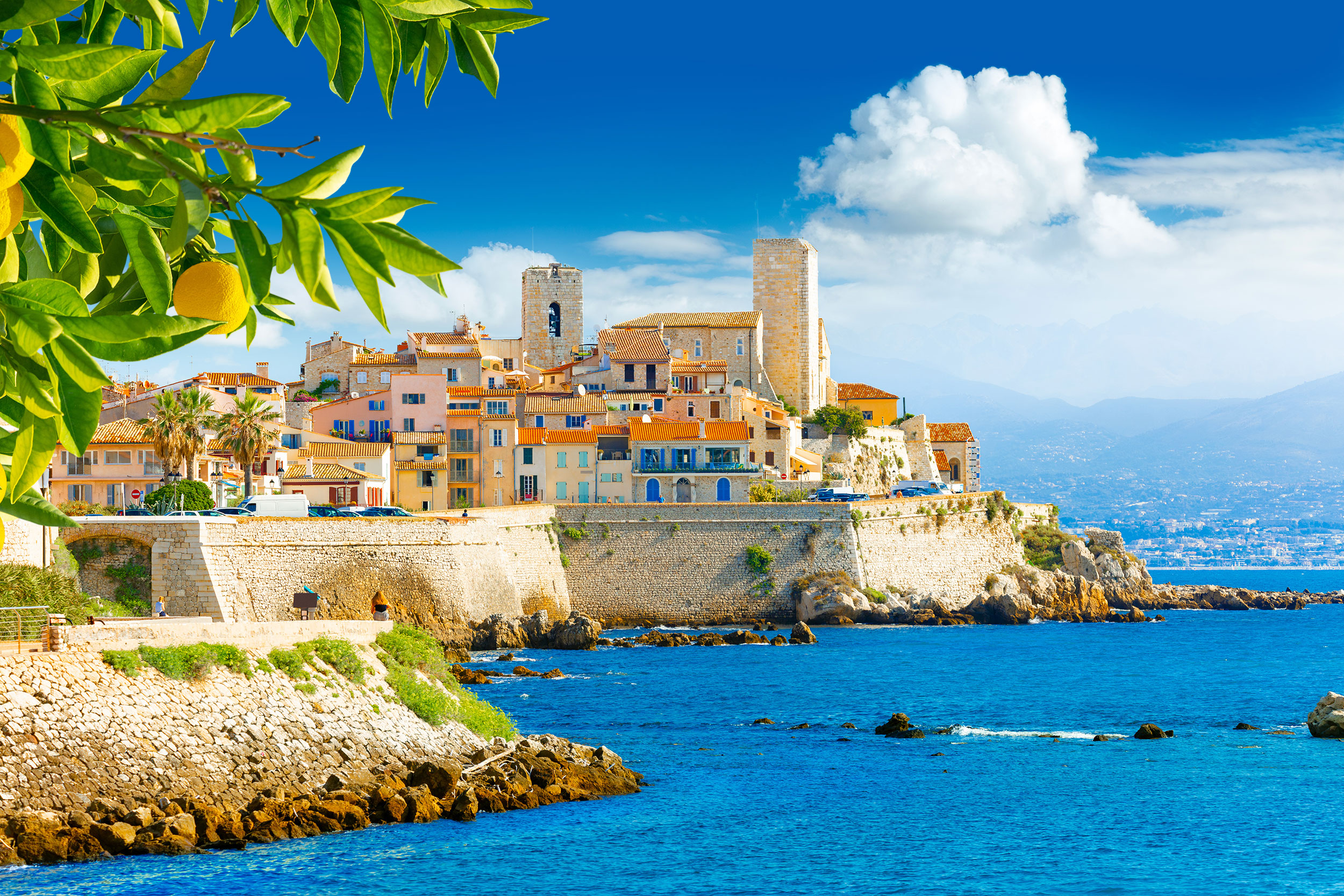 Skøn udsigt ved Antibes
