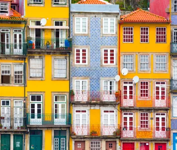 Bydelen Ribeira i Porto