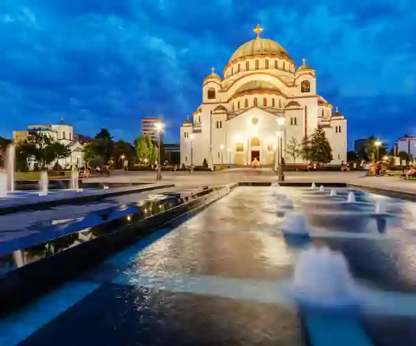 St. Sava katedralen i Beograd