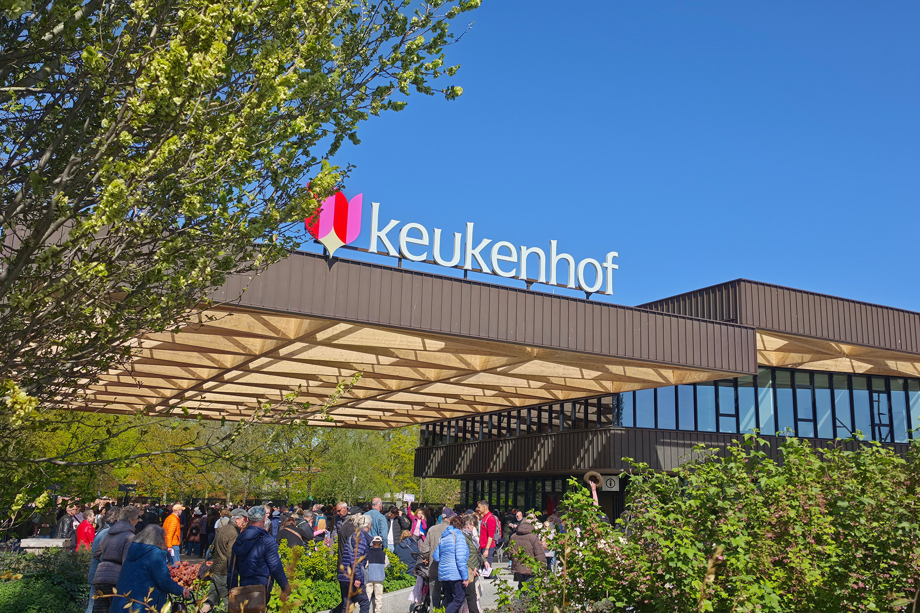 Inngangen til parken Keukenhof