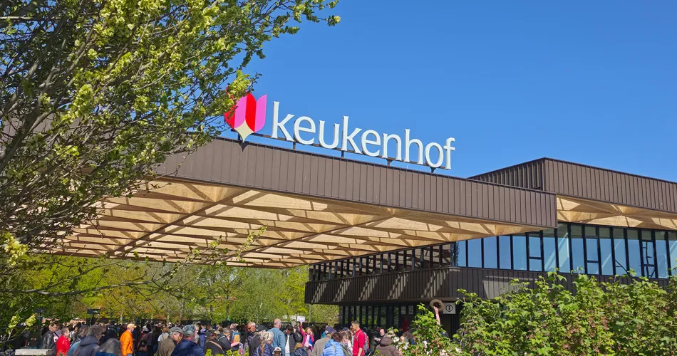 Inngangen til parken Keukenhof