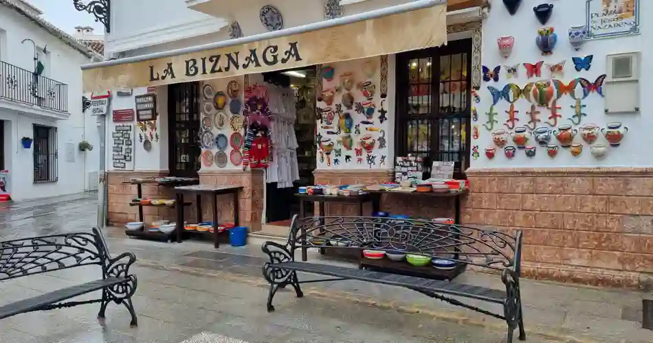 Koselig butikk i Mijas Pueblo